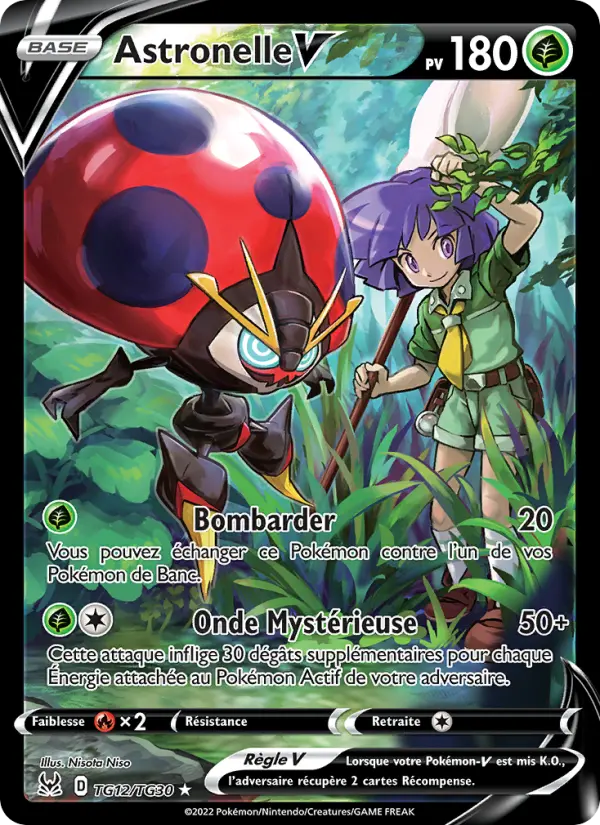 Scan HD carte Pokémon Astronelle V TG12/196 — Origine Perdue
