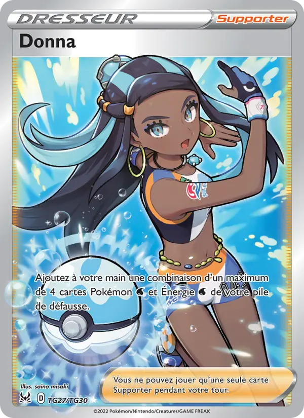 Scan HD carte Pokémon Donna TG27/196 — Origine Perdue