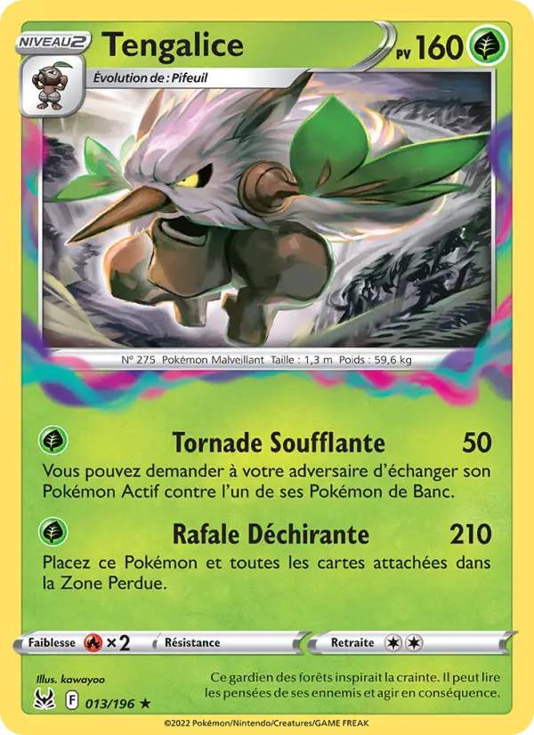 Scan HD carte Pokémon Tengalice 013/196 — Origine Perdue