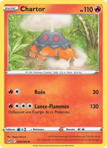 Carte Pokemon Chartor 023/196 Origine Perdue