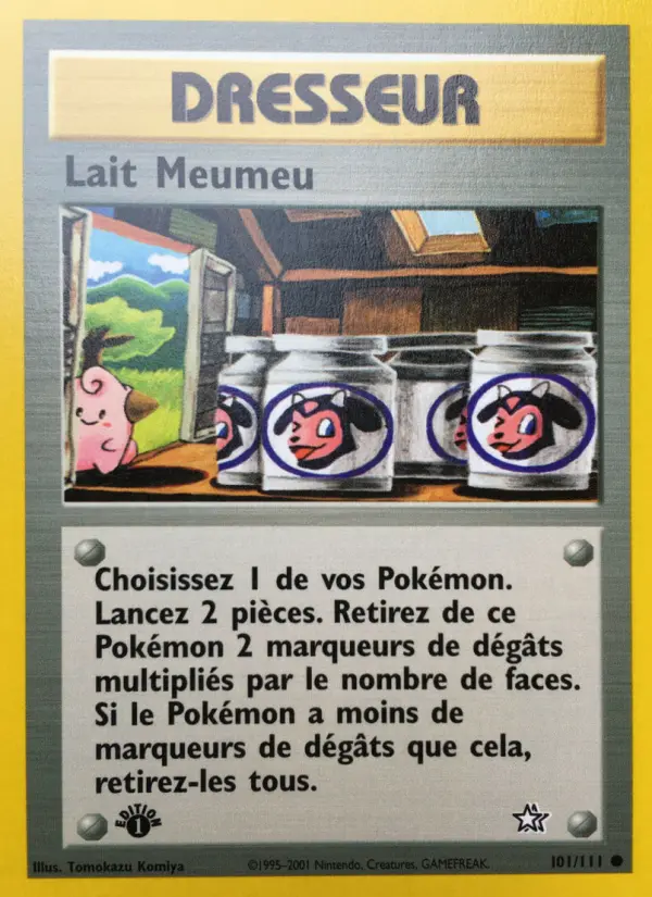 Scan HD carte Pokémon Lait Meumeu 101/111 — Neo Genesis