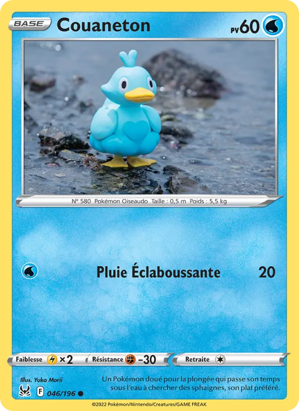 Scan HD carte Pokémon Couaneton 046/196 — Origine Perdue