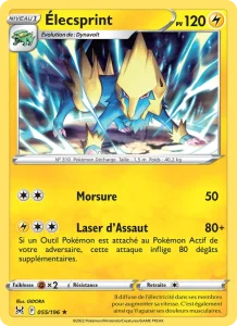 Carte Pokemon Élecsprint 055/196 Origine Perdue