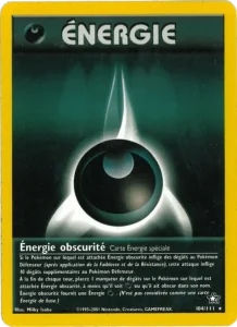 Carte Pokemon Énergie obscurité 104/111 Neo Genesis