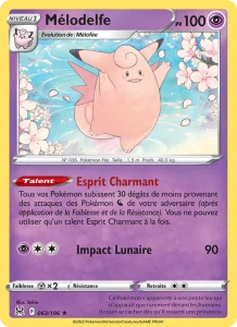 Carte Pokemon Mélodelfe 063/196 Origine Perdue