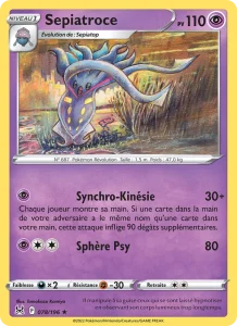Carte Pokemon Sepiatroce 078/196 Origine Perdue