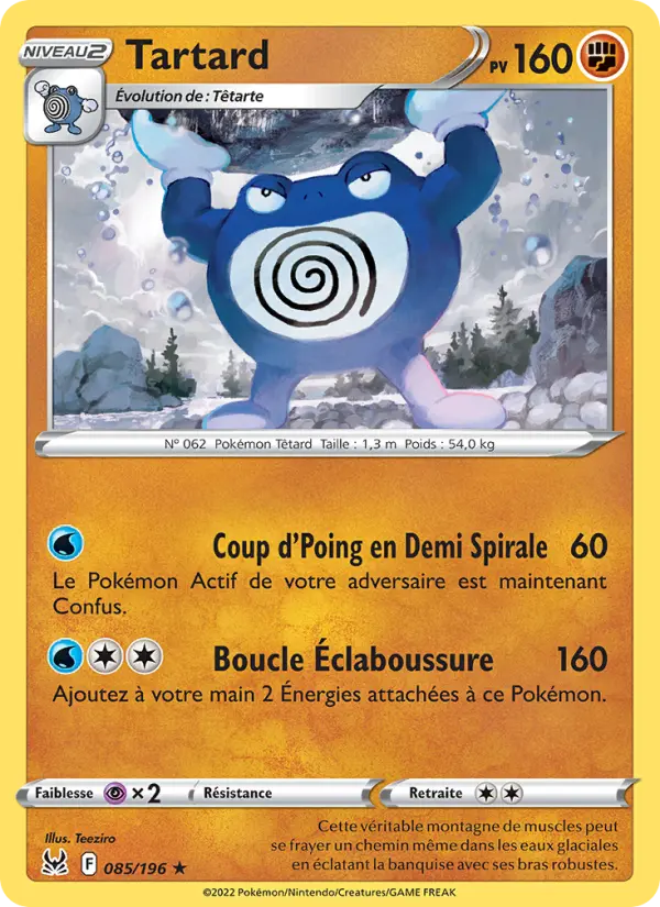 Scan HD carte Pokémon Tartard 085/196 — Origine Perdue