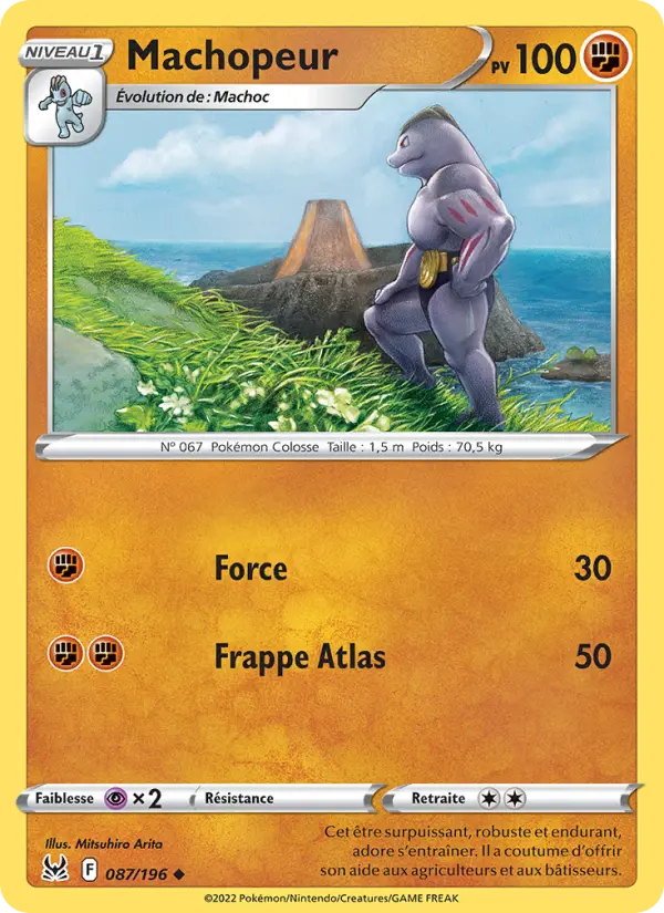 Scan HD carte Pokémon Machopeur 087/196 — Origine Perdue