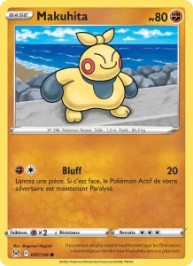 Carte Pokemon Makuhita 097/196 Origine Perdue