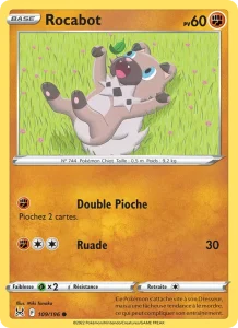 Carte Pokemon Rocabot 109/196 Origine Perdue