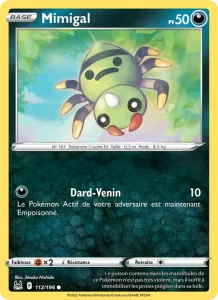 Carte Pokemon Mimigal 112/196 Origine Perdue