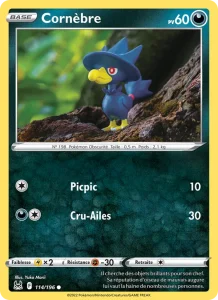 Carte Pokemon Cornèbre 114/196 Origine Perdue