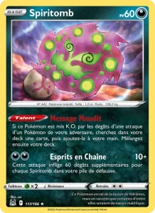 Carte Pokemon Spiritomb 117/196 Origine Perdue