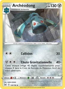 Carte Pokemon Archéodong 126/196 Origine Perdue