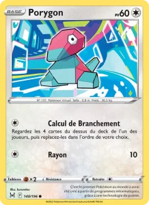 Carte Pokemon Porygon 140/196 Origine Perdue