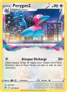 Carte Pokemon Porygon2 141/196 Origine Perdue