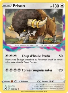 Carte Pokemon Frison 148/196 Origine Perdue