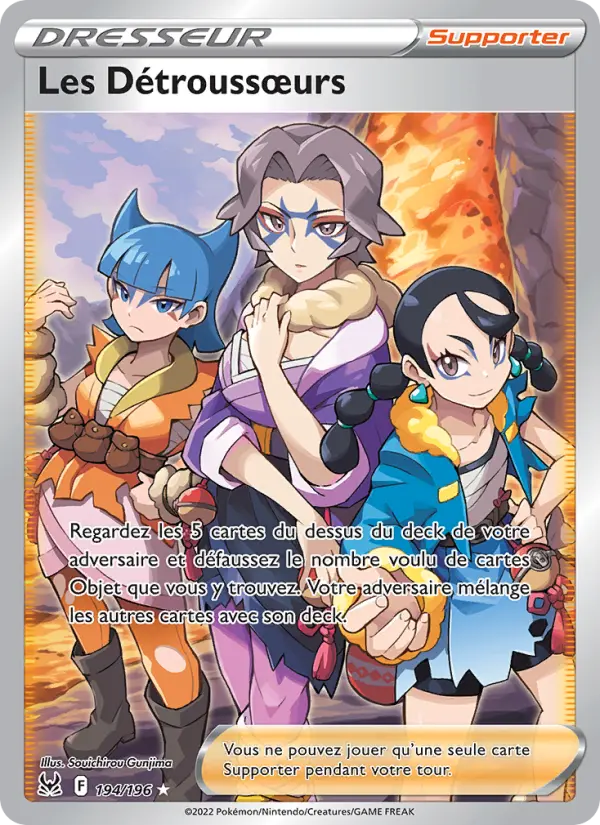 Scan HD carte Pokémon Les Détroussœurs 194/196 — Origine Perdue