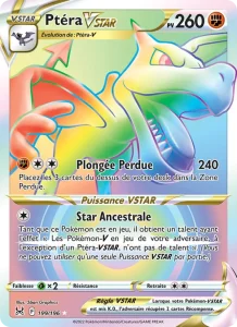 Carte Pokemon Ptéra VSTAR 199/196 Origine Perdue