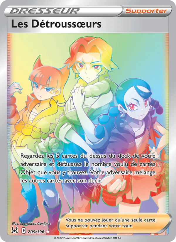 Scan HD carte Pokémon Les Détroussœurs 209/196 — Origine Perdue
