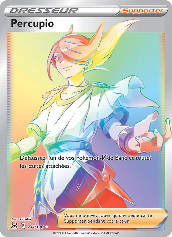 Scan HD carte Pokémon Percupio 211/196 — Origine Perdue