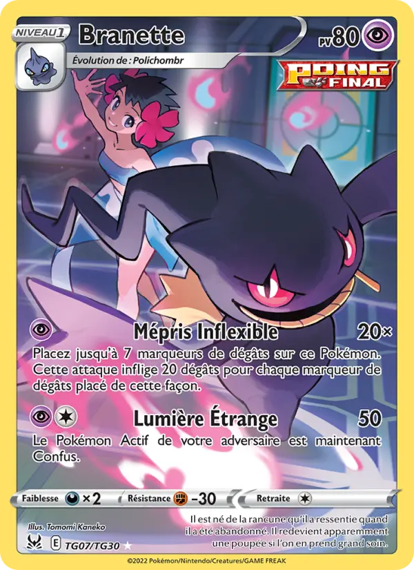 Scan HD carte Pokémon Branette TG07/196 — Origine Perdue