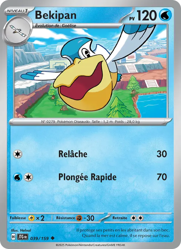 Scan HD carte Pokémon Bekipan 039/159 — Aventures Ensemble