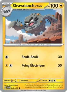 Carte Pokemon Gravalanch d'Alola 045/159 Aventures Ensemble