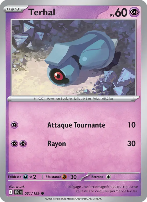 Scan HD carte Pokémon Terhal 061/159 — Aventures Ensemble