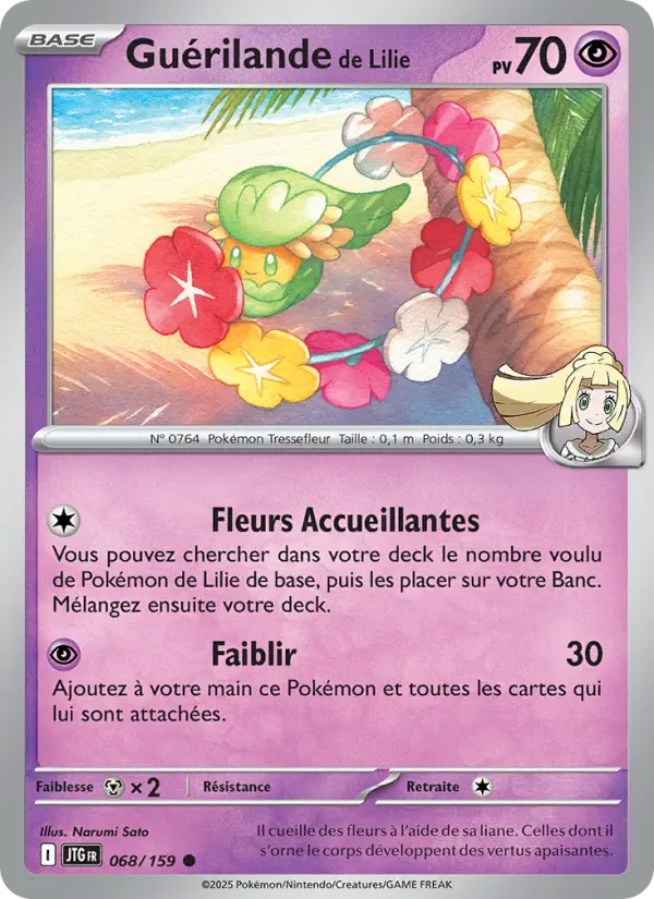 Scan HD carte Pokémon Guérilande de Lilie 068/159 — Aventures Ensemble