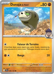 Carte Pokemon Dunaja de Nabil 086/159 Aventures Ensemble