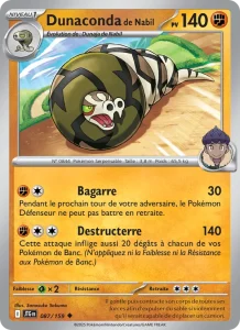 Carte Pokemon Dunaconda de Nabil 087/159 Aventures Ensemble