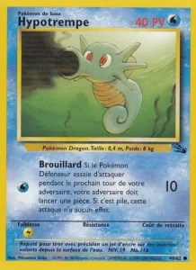 Carte Pokemon Hypotrempe 49/62 Fossile