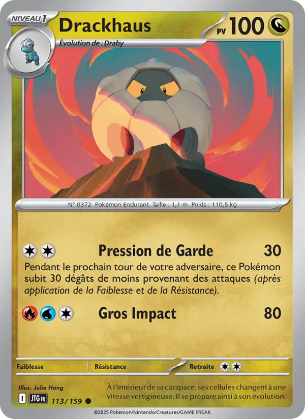 Scan HD carte Pokémon Drackhaus 113/159 — Aventures Ensemble