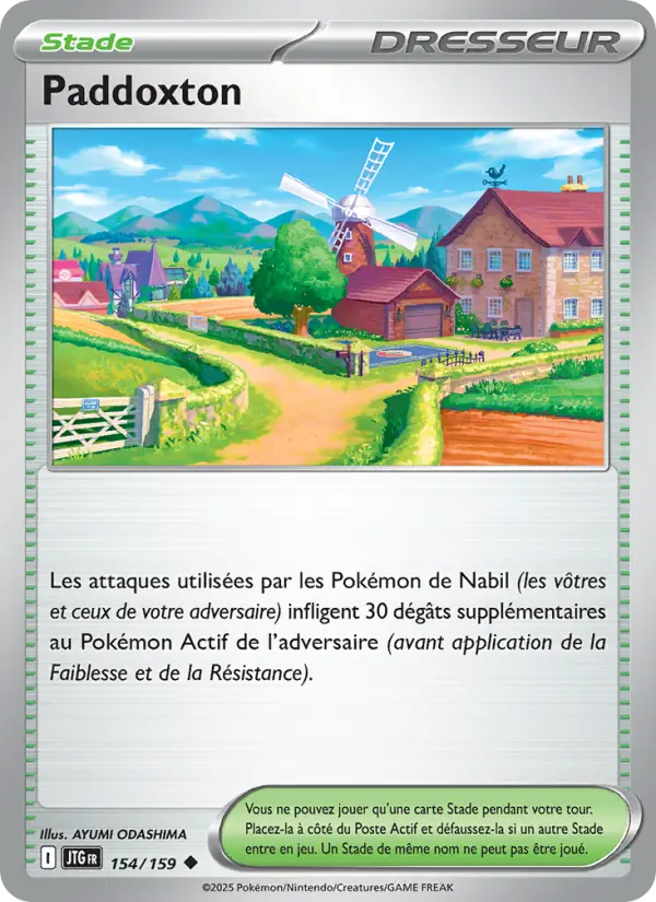 Scan HD carte Pokémon Paddoxton 154/159 — Aventures Ensemble