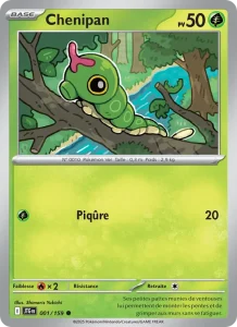 Carte Pokémon Chenipan 001/159