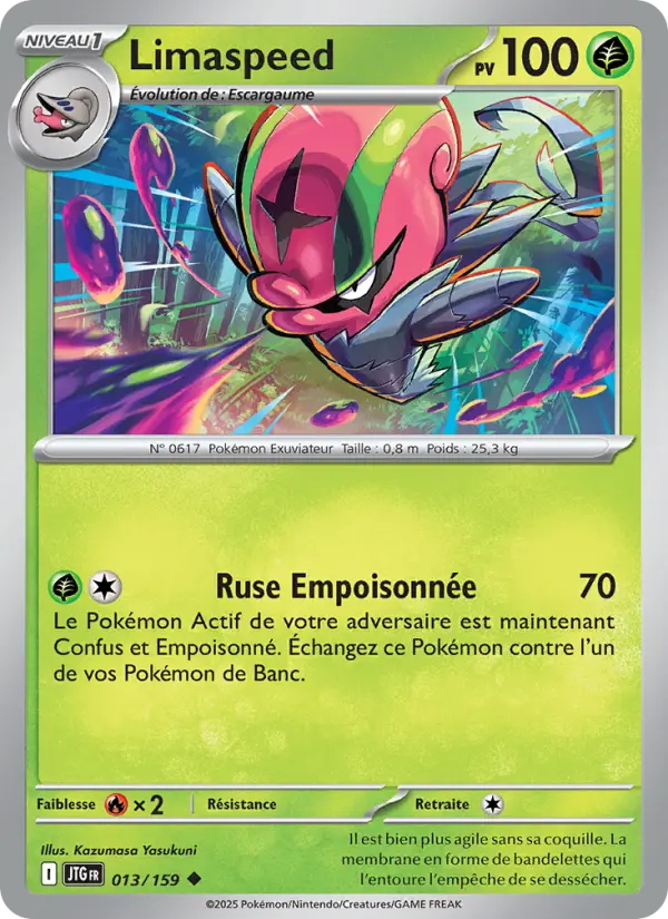 Scan HD carte Pokémon Limaspeed 013/159 — Aventures Ensemble