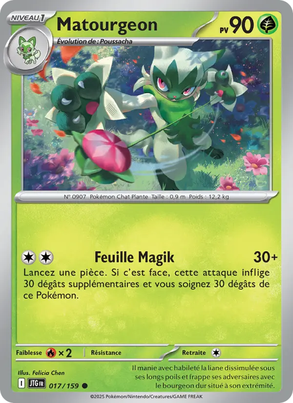 Scan HD carte Pokémon Matourgeon 017/159 — Aventures Ensemble