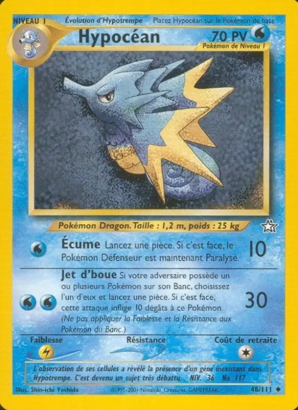 Scan HD carte Pokémon Hypocéan 48/111 — Neo Genesis