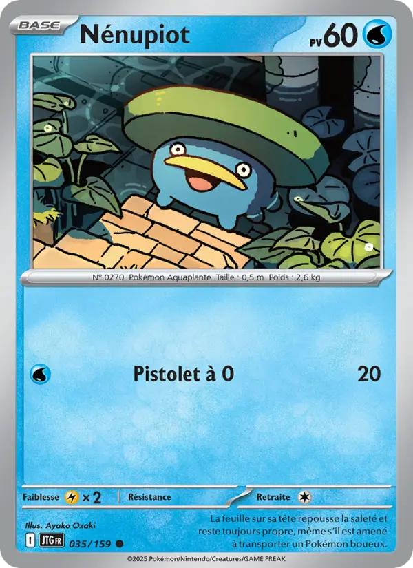 Scan HD carte Pokémon Nénupiot 035/159 — Aventures Ensemble
