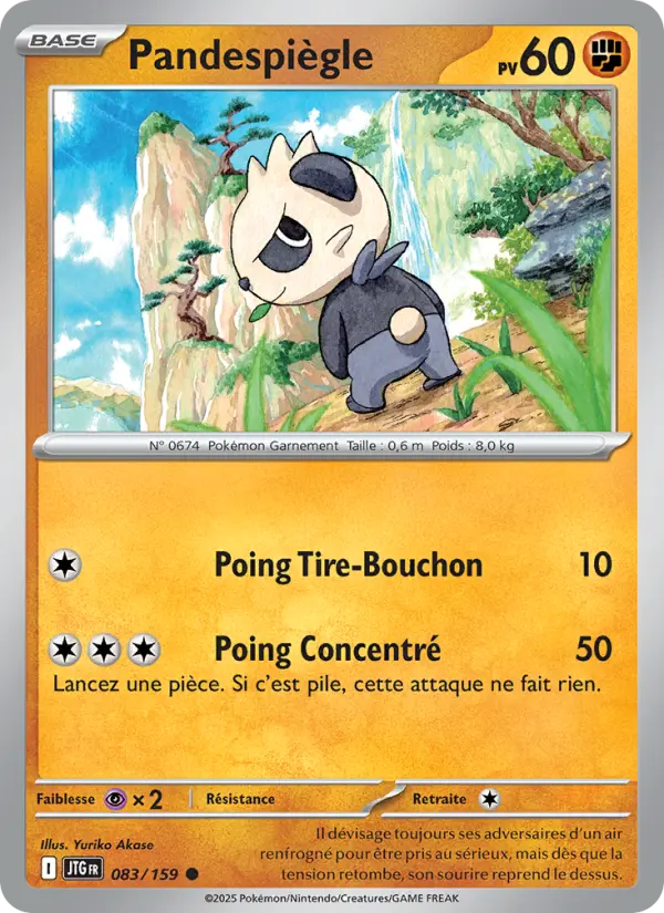 Scan HD carte Pokémon Pandespiègle 083/159 — Aventures Ensemble