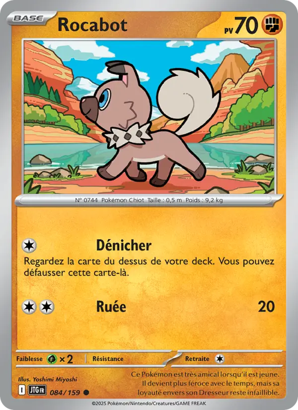 Scan HD carte Pokémon Rocabot 084/159 — Aventures Ensemble