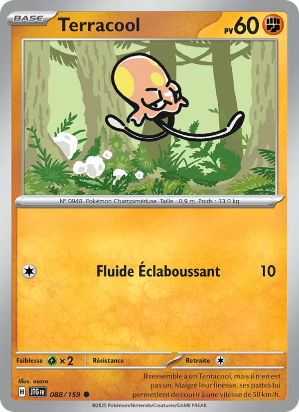 Scan HD carte Pokémon Terracool 088/159 — Aventures Ensemble
