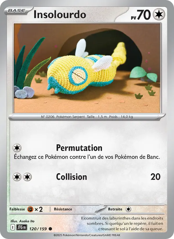 Scan HD carte Pokémon Insolourdo 120/159 — Aventures Ensemble