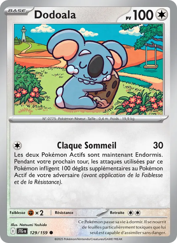 Scan HD carte Pokémon Dodoala 129/159 — Aventures Ensemble