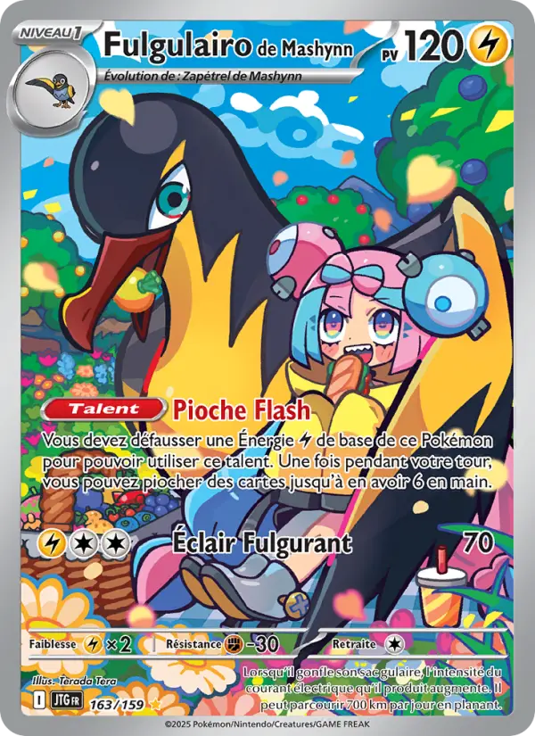 Scan HD carte Pokémon Fulgulairo de Mashynn 163/159 — Aventures Ensemble