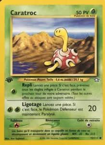 Carte Pokemon Caratroc 72/111 Neo Genesis