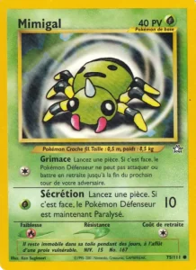 Carte Pokemon Mimigal 75/111 Neo Genesis