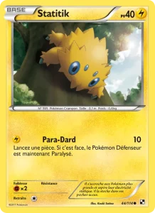 Carte Pokemon Statitik 44/114 Noir & Blanc