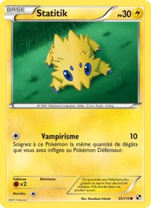 Carte Pokemon Statitik 45/114 Noir & Blanc